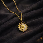 Celestial Sun Charm Necklace