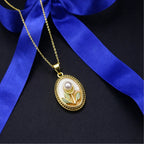 Pearl Bloom Charm Necklace