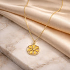 Golden Bloom Charm Necklace