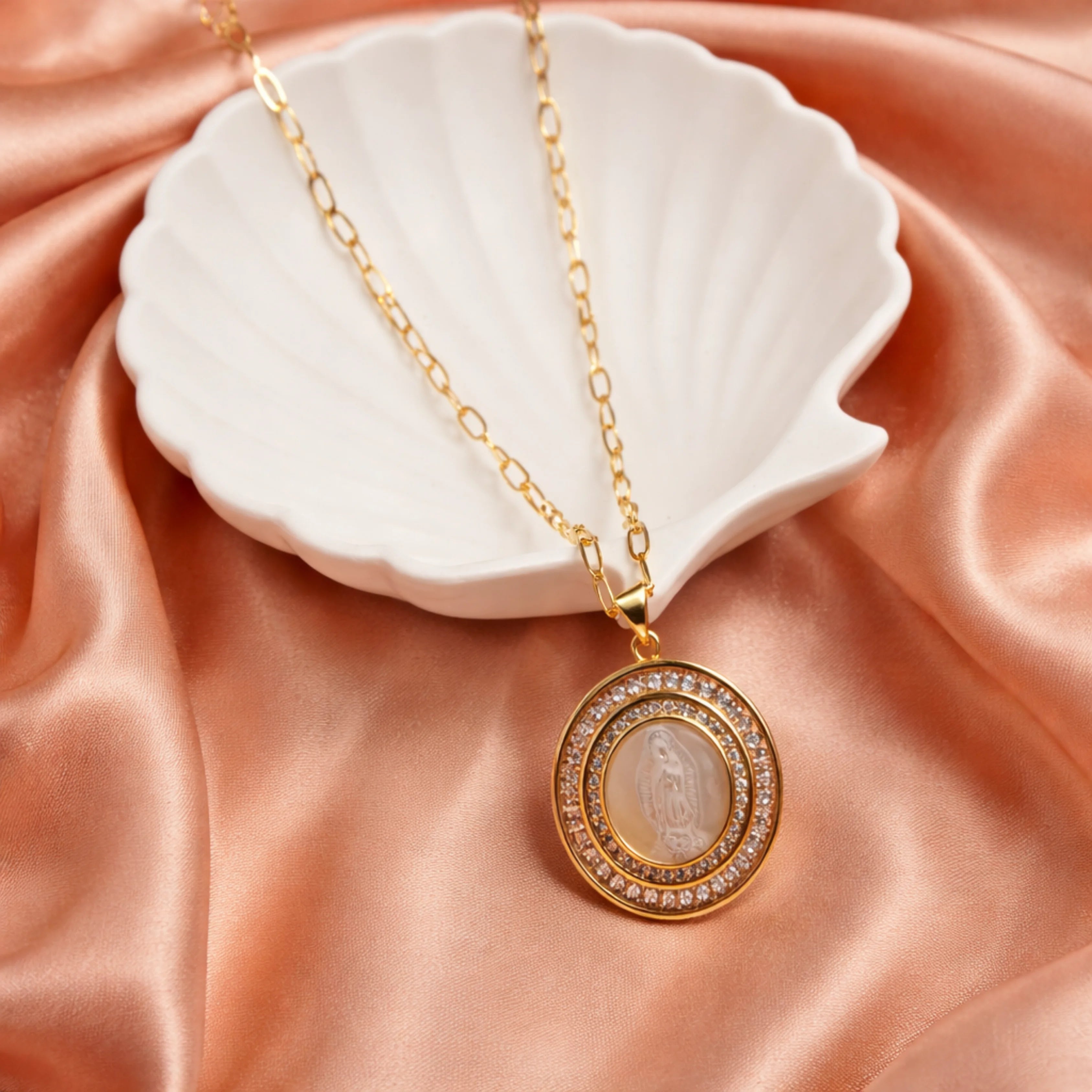 Sacred Halo Charm Necklace