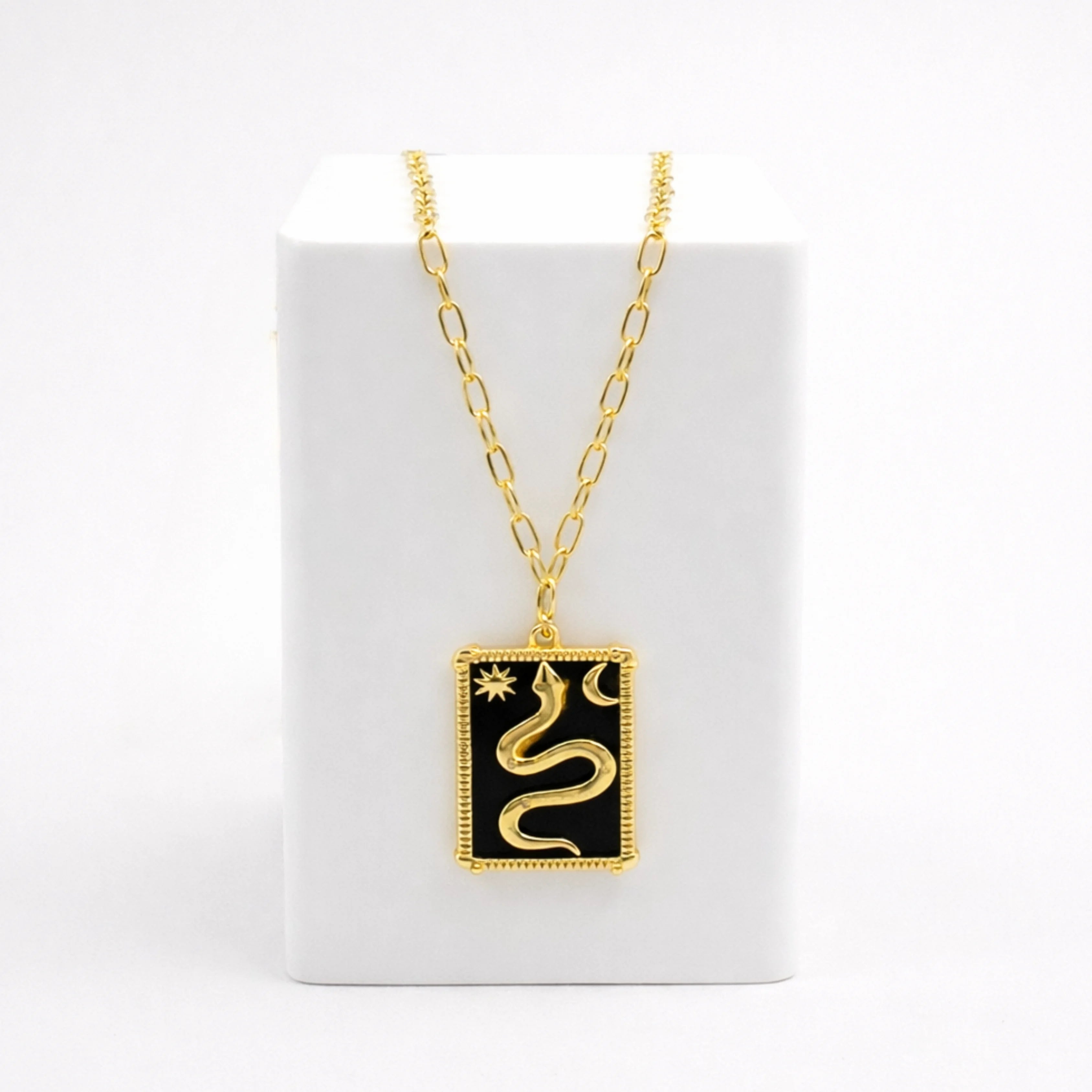Mystic Serpent Charm Necklace