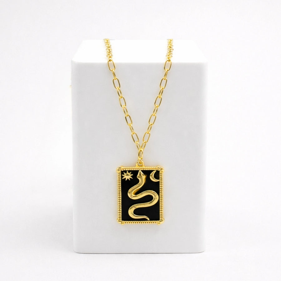 Mystic Serpent Charm Necklace