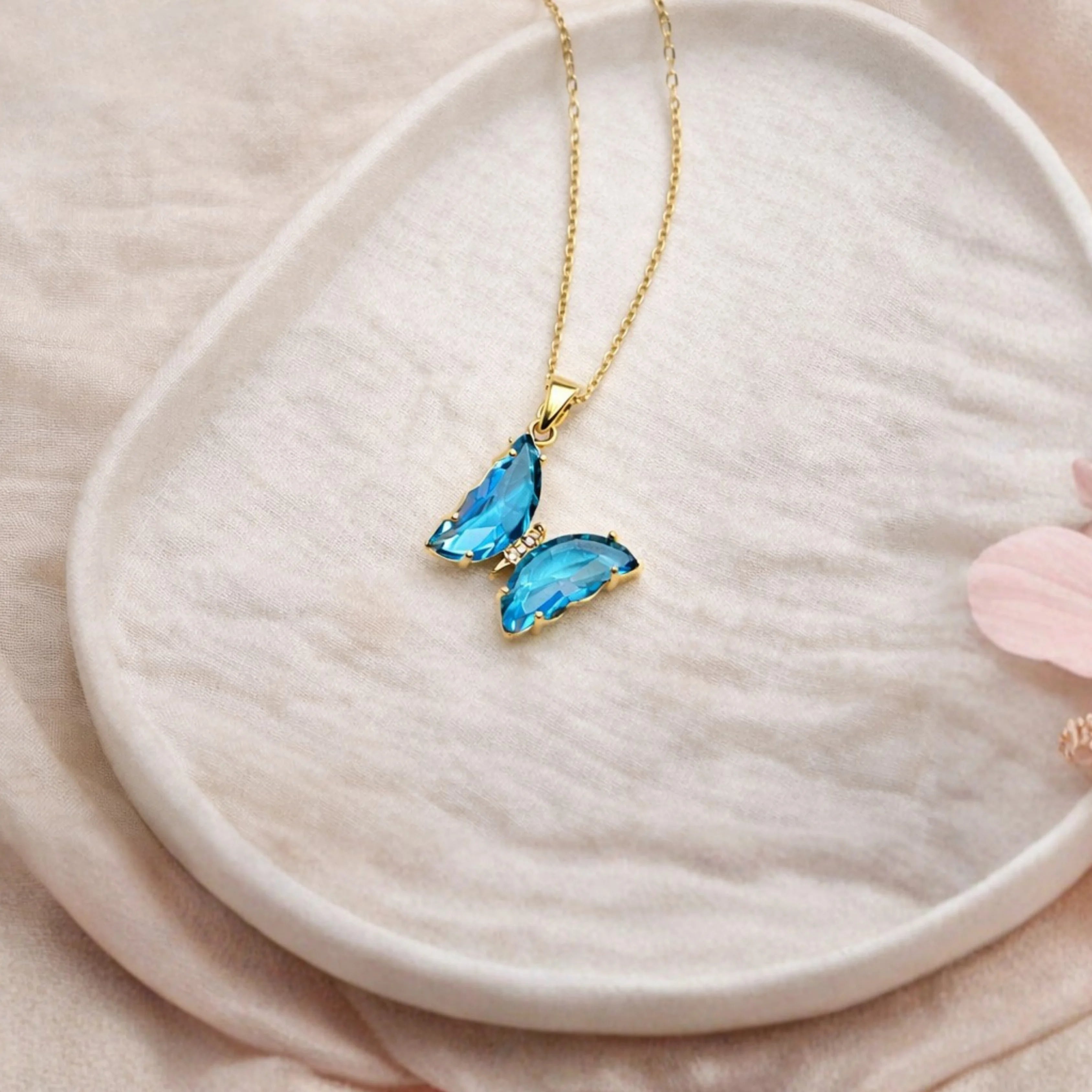 Butterfly Radiance Charm Necklace