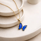 Sapphire Flutter Butterfly Necklace
