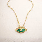 Celestial Evil Eye Charm Necklace