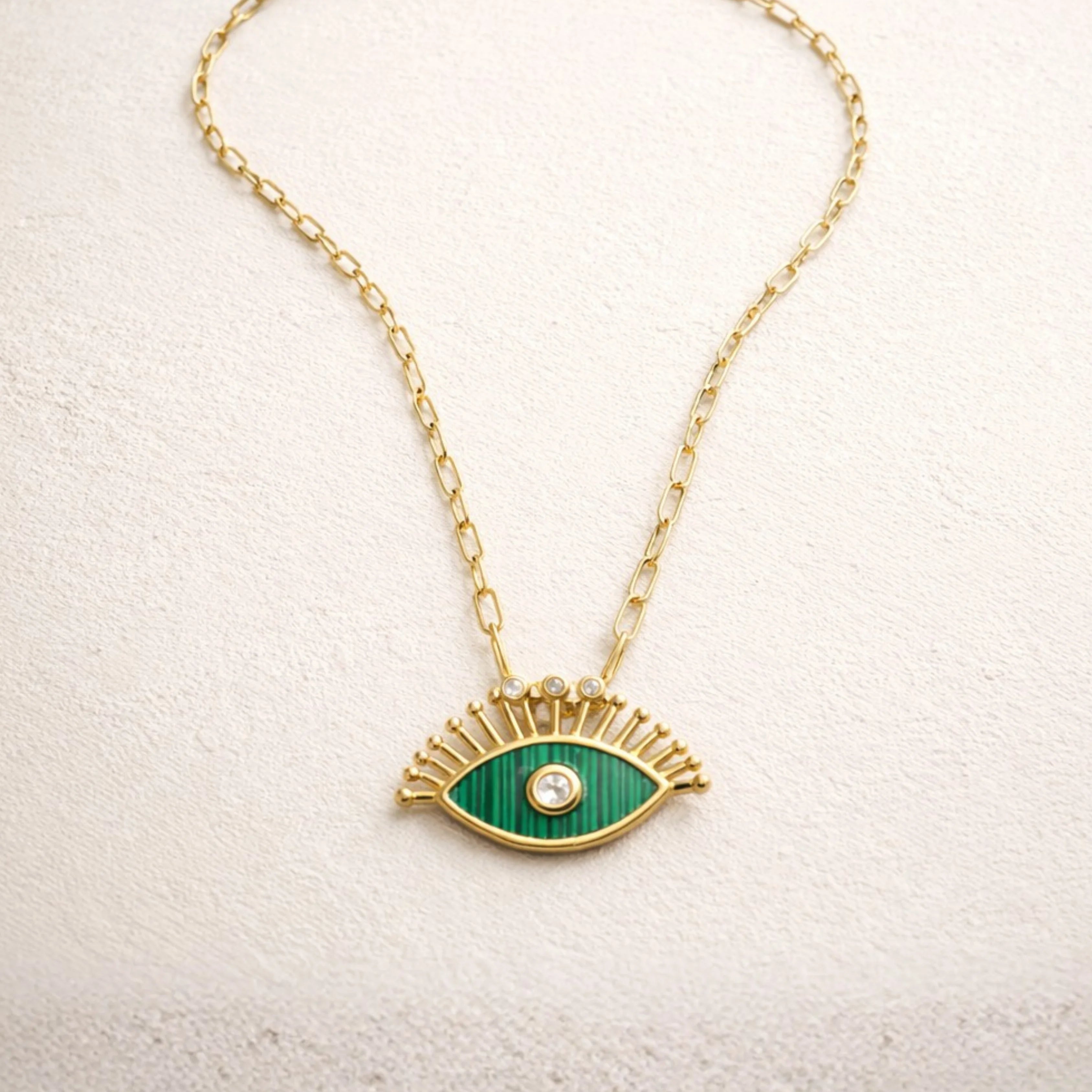 Celestial Evil Eye Charm Necklace