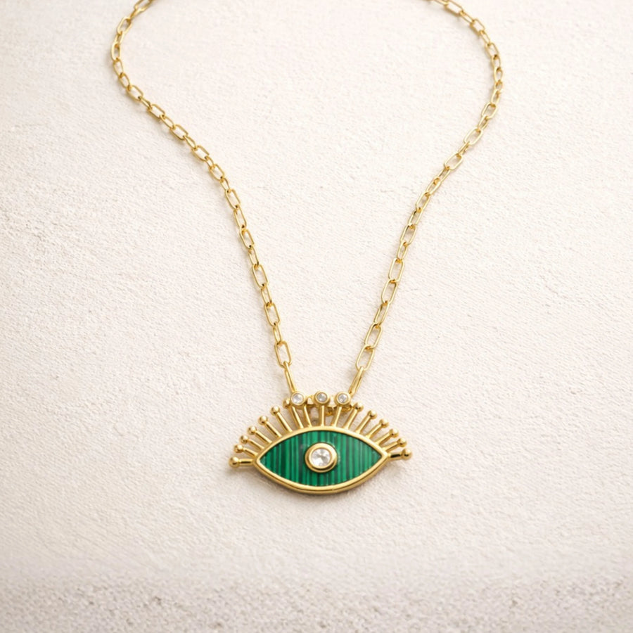Celestial Evil Eye Charm Necklace