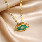 Celestial Evil Eye Charm Necklace