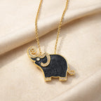 Majestic Elephant Charm Necklace