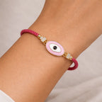 Blush Evil Eye Charm Bracelet