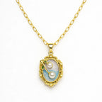 Harmony Pearl Charm Necklace