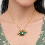 Celestial Evil Eye Charm Necklace