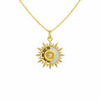 Celestial Sun Charm Necklace