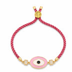 Blush Evil Eye Charm Bracelet