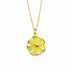 Golden Bloom Charm Necklace