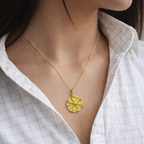 Golden Bloom Charm Necklace