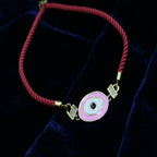 Blush Evil Eye Charm Bracelet
