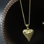 Golden Leaf Heart Necklace