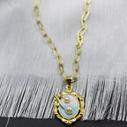 Harmony Pearl Charm Necklace