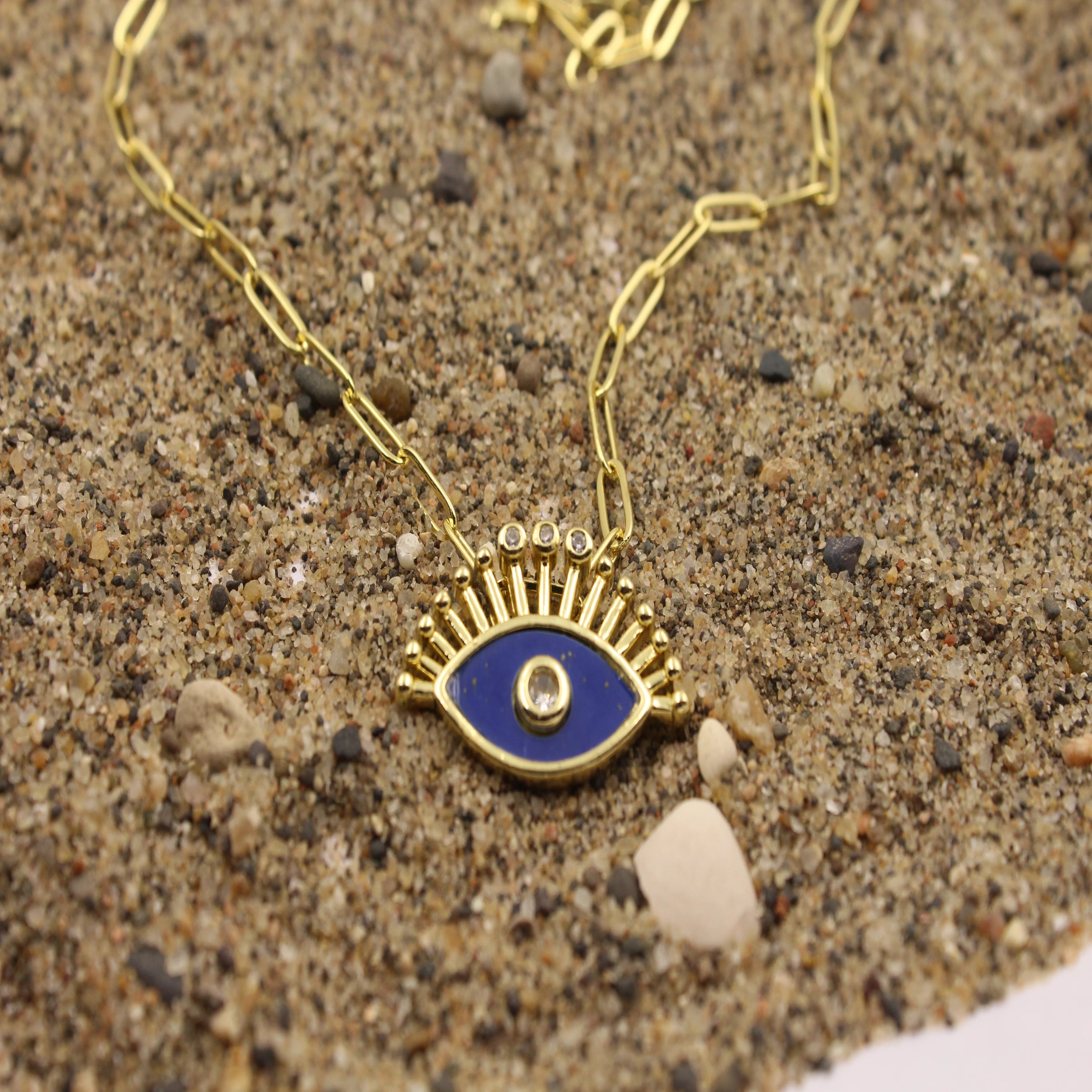Ocean Eye Charm Necklace