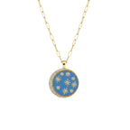 Celestial Star Disc Necklace