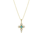 Radiant Cross Charm Necklace