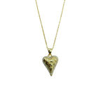 Golden Leaf Heart Necklace