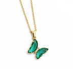 Emerald Flutter Butterfly Necklace