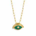 Celestial Evil Eye Charm Necklace