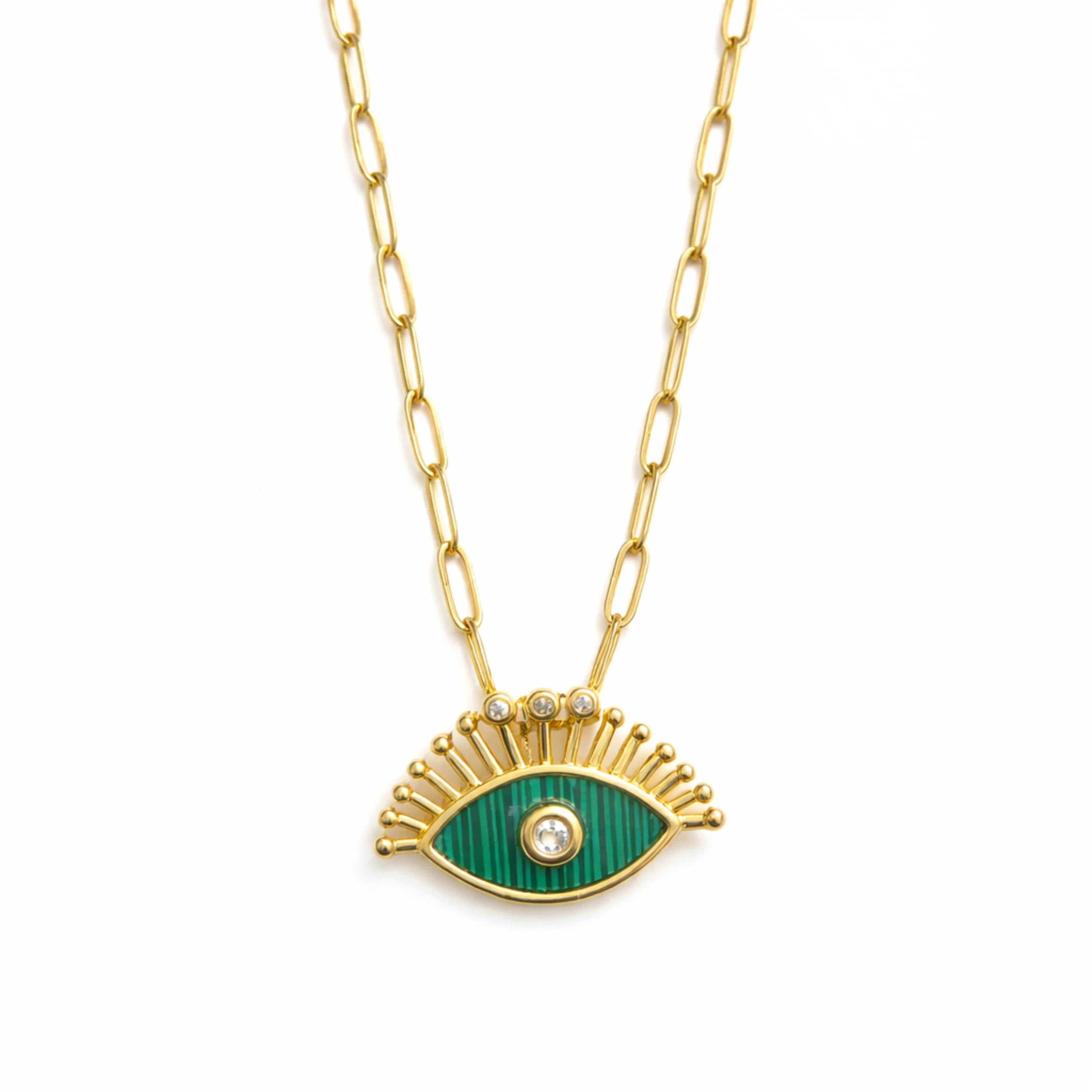 Celestial Evil Eye Charm Necklace